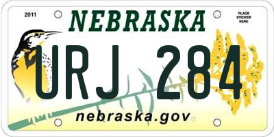 NE license plate URJ284