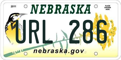 NE license plate URL286