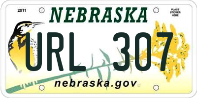 NE license plate URL307