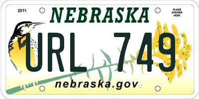 NE license plate URL749