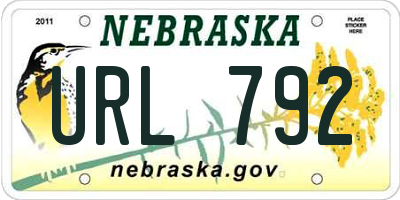 NE license plate URL792