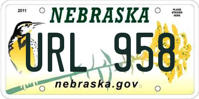 NE license plate URL958