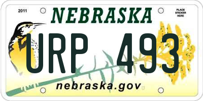 NE license plate URP493