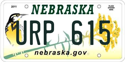 NE license plate URP615