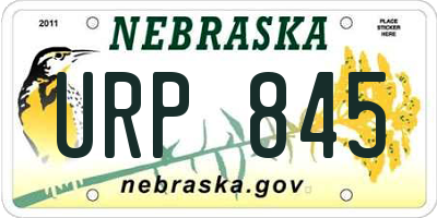 NE license plate URP845
