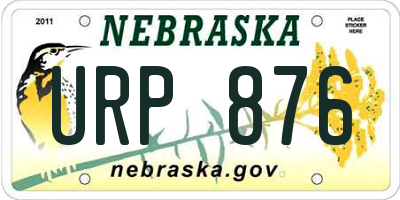 NE license plate URP876