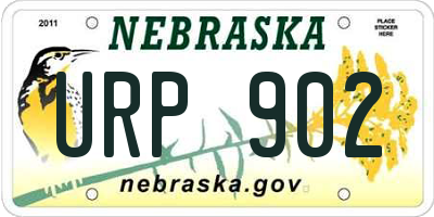 NE license plate URP902