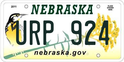 NE license plate URP924