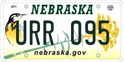 NE license plate URR095