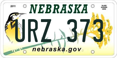 NE license plate URZ373