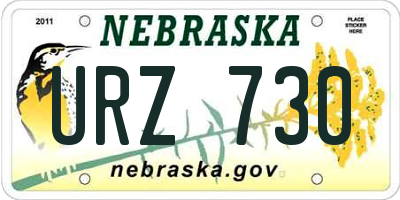 NE license plate URZ730