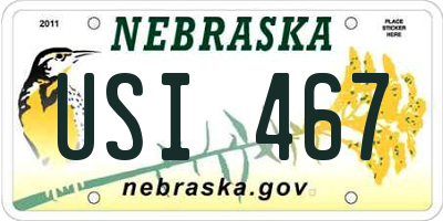 NE license plate USI467