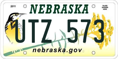 NE license plate UTZ573