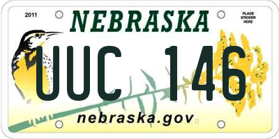 NE license plate UUC146