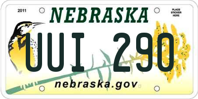 NE license plate UUI290