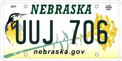 NE license plate UUJ706