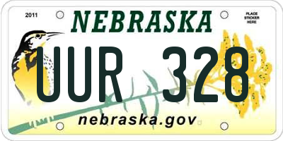 NE license plate UUR328