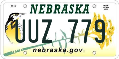 NE license plate UUZ779