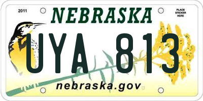 NE license plate UYA813