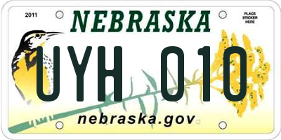 NE license plate UYH010