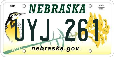 NE license plate UYJ261