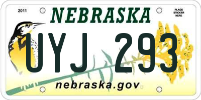 NE license plate UYJ293