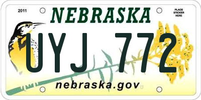 NE license plate UYJ772