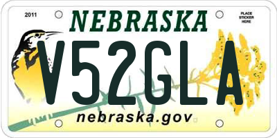 NE license plate V52GLA