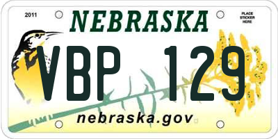 NE license plate VBP129