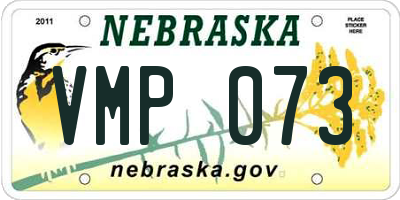 NE license plate VMP073