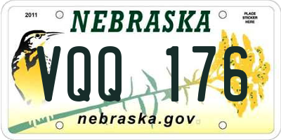 NE license plate VQQ176