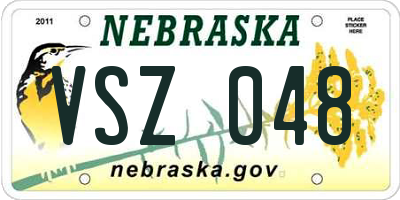 NE license plate VSZ048