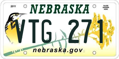 NE license plate VTG271