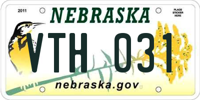 NE license plate VTH031