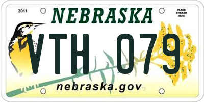 NE license plate VTH079