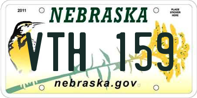 NE license plate VTH159