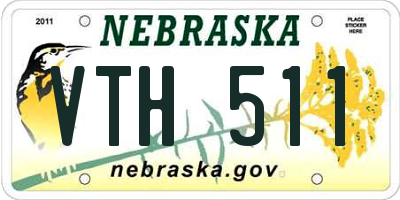 NE license plate VTH511