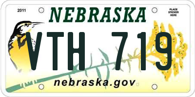 NE license plate VTH719