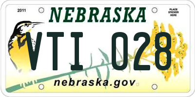 NE license plate VTI028