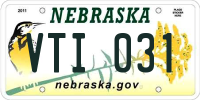 NE license plate VTI031