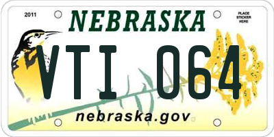 NE license plate VTI064