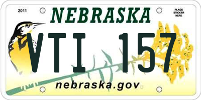NE license plate VTI157