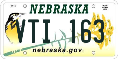 NE license plate VTI163