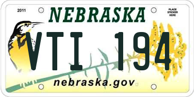 NE license plate VTI194