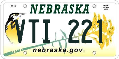 NE license plate VTI221