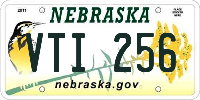 NE license plate VTI256