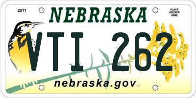 NE license plate VTI262