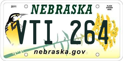 NE license plate VTI264