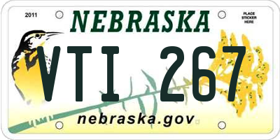 NE license plate VTI267