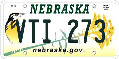 NE license plate VTI273